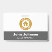 Aangepaste bedrijfsnaam Logo met Metal Clip Badge (Achterkant)