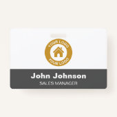 Aangepaste bedrijfsnaam Logo met Metal Clip Badge (Achterkant)