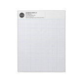Aangepaste bedrijfsnaam & logo, minimalistisch rui notitieblok (Linkerzijde)