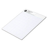 Aangepaste bedrijfsnaam & logo, minimalistisch rui notitieblok (Schuin)