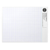 Aangepaste bedrijfsnaam & logo, minimalistisch rui notitieblok (Voorkant)