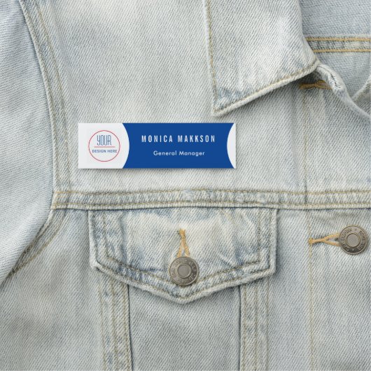 Aangepaste bedrijfsnaam Logo Naamplaatje (In situ)