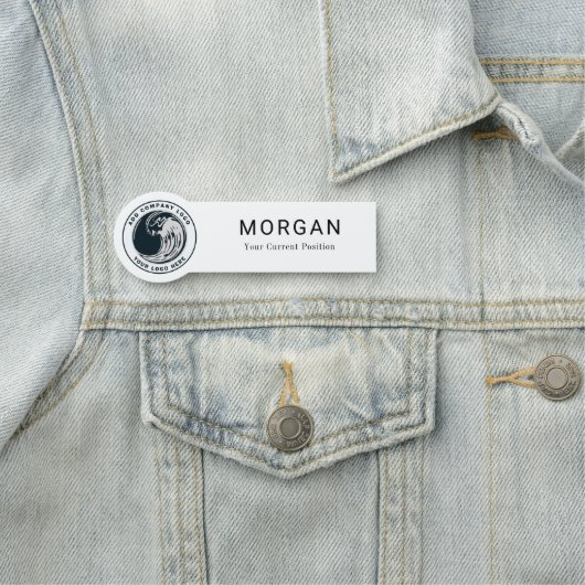 Aangepaste bedrijfsnaam Logo Naamplaatje (In situ)