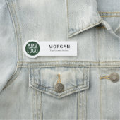 Aangepaste bedrijfsnaam Logo Naamplaatje (In situ)