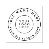 Aangepaste bedrijfsnaam Logo Slogan Modern  Zelfinktende Stempel (Design)