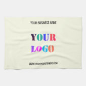 Aangepaste bedrijfsnaam Logo - Speciaal gepersonal Theedoek (Horizontaal)