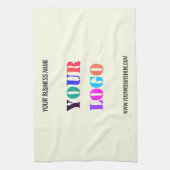 Aangepaste bedrijfsnaam Logo - Speciaal gepersonal Theedoek (Verticaal)