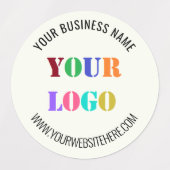 Aangepaste bedrijfsnaam Logo Website Bedrijfslabel Labels (Design 2)