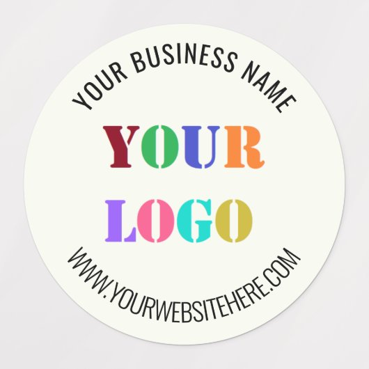 Aangepaste bedrijfsnaam Logo Website Bedrijfslabel Labels (Design 2)