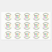 Aangepaste bedrijfsnaam Logo Website Bedrijfslabel Labels (Vel)