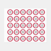 Aangepaste bedrijfsnaam Logo Website Bedrijfslabel Labels (Vel)