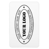 Aangepaste bedrijfsnaam Magnet Website Magneet (Verticaal)