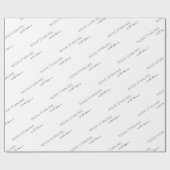 Aangepaste bedrijfsnaam met liefdesscript cadeaupapier (Vlak)