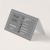 Aangepaste bedrijfsnaam Modern Lijst Uw kleuren Visitekaartje (Voorkant)