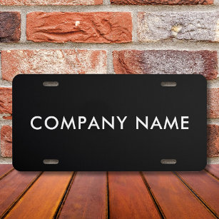 Aangepaste bedrijfsnaam of persoonlijke naam nummerplaat