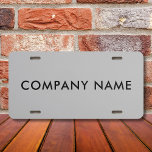 Aangepaste bedrijfsnaam of persoonlijke naam nummerplaat<br><div class="desc">Pas dit ontwerp aan en creëer uw gepersonaliseerde Bord van de Vergunning. Als de firmanaam lang is, kunt u de doopvontgrootte aanpassen om binnen te passen. U kunt dit ONTWERP overdragen op andere Zazzle producten en het aanpassen om de meeste Zazzle punten te passen. U kunt ook op de knop...</div>
