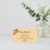Aangepaste bedrijfsnaam Pizza Visitekaartje (Staand voorkant)