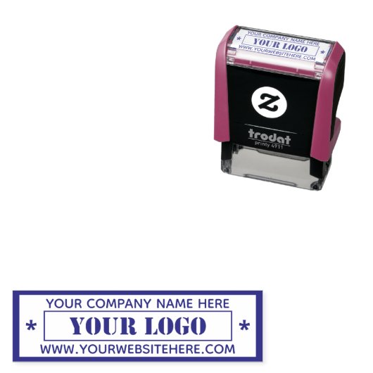 Aangepaste bedrijfsnaam Stempel Professional (In situ)