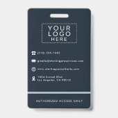 Aangepaste bedrijfsnaam tag foto ID-logo  Badge (Achterkant)