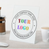 Aangepaste bedrijfsnaam Tekst Info Pedestal Sign Reclamebord Met Voetstuk (Insitu)