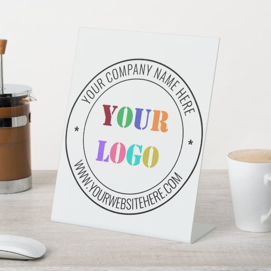 Aangepaste bedrijfsnaam Tekst Info Pedestal Sign Reclamebord Met Voetstuk (Insitu)