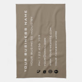 Aangepaste Bedrijfsnaam Tekst Keuken Handdoek Sjab (Verticaal)