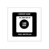 Aangepaste Bedrijfsnaam Telefoon E-mail met Logo G Rubberstempel (Afrduk)