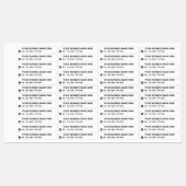 Aangepaste bedrijfsnaam Telefooninfo Zakelijke lab Labels (Vel)