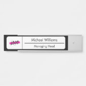 Aangepaste bedrijfsnaam voor Logo Kantoor deur Deurbordje (Voorkant)