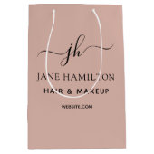 Aangepaste bedrijfsnaam voor speciale acties medium cadeauzakje (Voorkant)