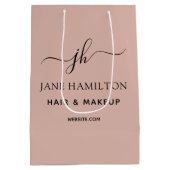 Aangepaste bedrijfsnaam voor speciale acties medium cadeauzakje (Achterkant)