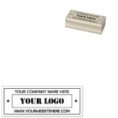 Aangepaste bedrijfsnaam Website Stempel (Gestempeld)