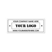 Aangepaste bedrijfsnaam Website Stempel (Afrduk)