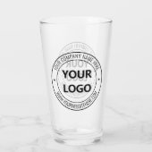 Aangepaste bedrijfsnaam Website Stempelglas Glas (Achterkant)