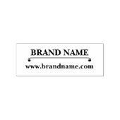 Aangepaste bedrijfsnaam & website-URL zelfinkende Rubberstempel (Gestempeld)
