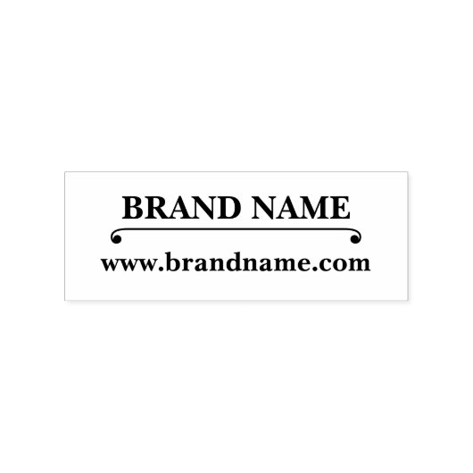Aangepaste bedrijfsnaam & website-URL zelfinkende Rubberstempel (Afrduk)