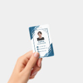 Aangepaste bedrijfspas met foto, naam en logo van badge (Handheld)