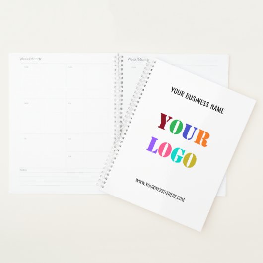 Aangepaste bedrijfsplanner voor Logo en tekst Planner (Display)