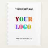 Aangepaste bedrijfsplanner voor Logo en tekst Planner (Voorkant)