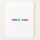 Aangepaste bedrijfsplanner voor Logo en tekst Planner (Achterkant)