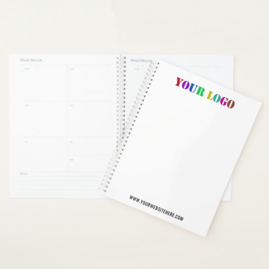 Aangepaste bedrijfsplanner voor Logo en tekst Planner (Display)