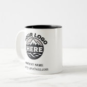 Aangepaste Bedrijfspromotie Zakelijke Logo Tweekleurige Koffiemok (Voorkant links)