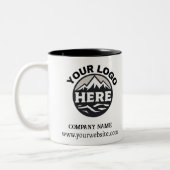 Aangepaste Bedrijfspromotie Zakelijke Logo Tweekleurige Koffiemok (Links)