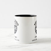 Aangepaste Bedrijfspromotie Zakelijke Logo Tweekleurige Koffiemok (Center)