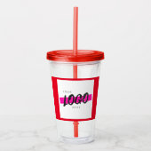 Aangepaste bedrijfspromoties voor logo voor bedrij acryl drinkbeker (Voorkant)