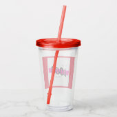 Aangepaste bedrijfspromoties voor logo voor bedrij acryl drinkbeker (Achterkant)