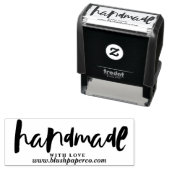 Aangepaste bedrijfsstempel | HANDGEMAAKT MET LIEFD Zelfinktende Stempel (In situ)