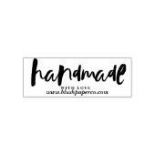 Aangepaste bedrijfsstempel | HANDGEMAAKT MET LIEFD Zelfinktende Stempel (Design)