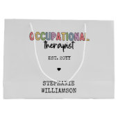 Aangepaste bedrijfstherapie om cadeaus te Afstuder Groot Cadeauzakje (Achterkant)