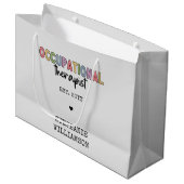 Aangepaste bedrijfstherapie om cadeaus te Afstuder Groot Cadeauzakje (Voorkant Gekanteld)